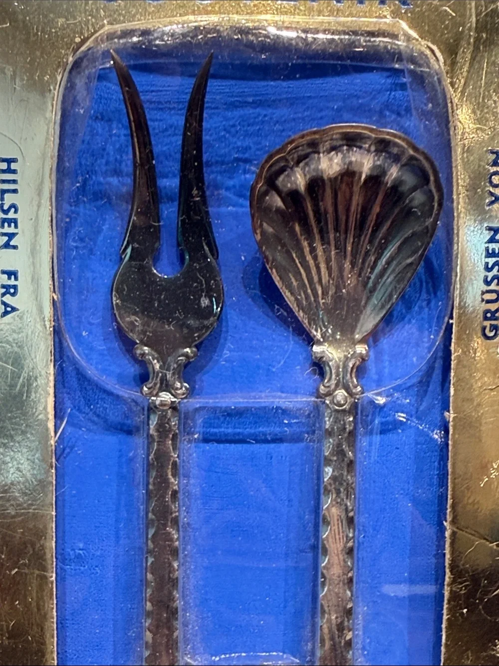 Vintage Norwegian Souvenir Fork and Spoon